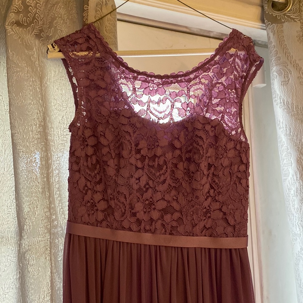 David’s Bridal Lilac Bridesmaid Dress!  Size 4!
